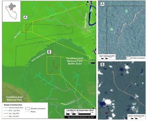 Image 3c. High resolution SPOT 6 images (1.5 m resolution) of portions of the northern and southern road networks. Key data sources: USGS, SPOT 6.