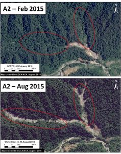 Image 14d. Zoom A2 (see Image 14b for context). Data: SPOT 7 from Airbus, GeoEye from Digital Globe (NextView).