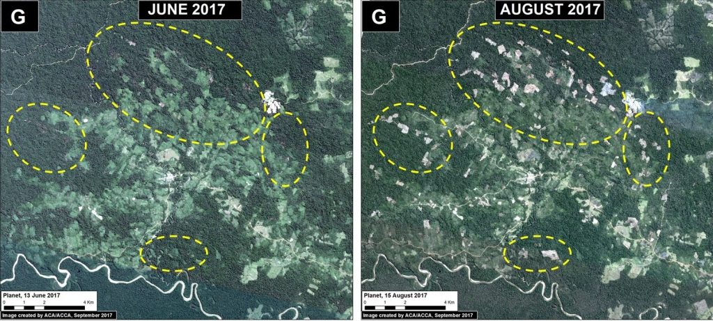 Image 68c. Data: Planet.  South of Sierra del Divisor, Ucayali (Inset H)