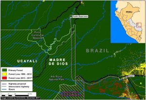 Image 76b. Data: GLCF/GSFC 2014, Hansen/UMD/Google/USGS/NASA, UMD/GLAD, PNCB/MINAM, UAC/ProPurús, SERNANP