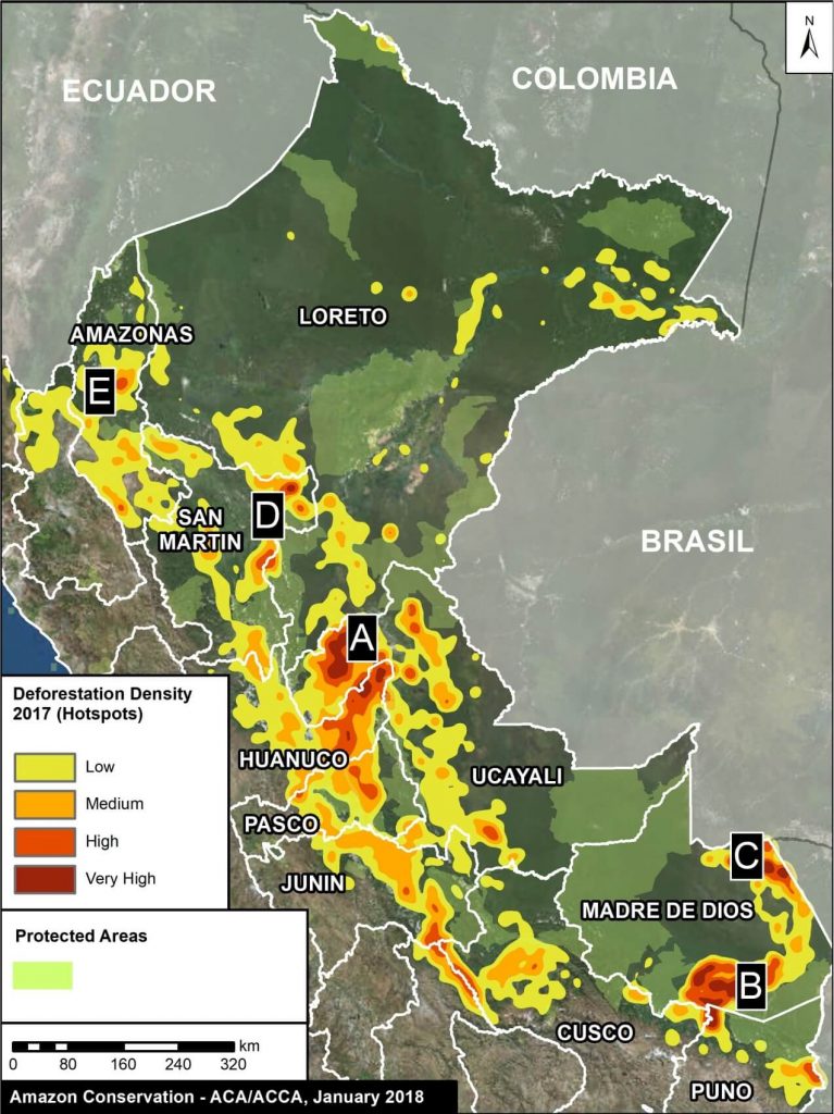 Base Map (Image 78). Data: PNCB/MINAM, UMD/GLAD, SERNANP