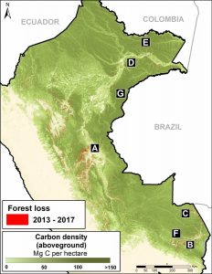 Base Map. Data: MINAM/PNCB, Asner et al 2014