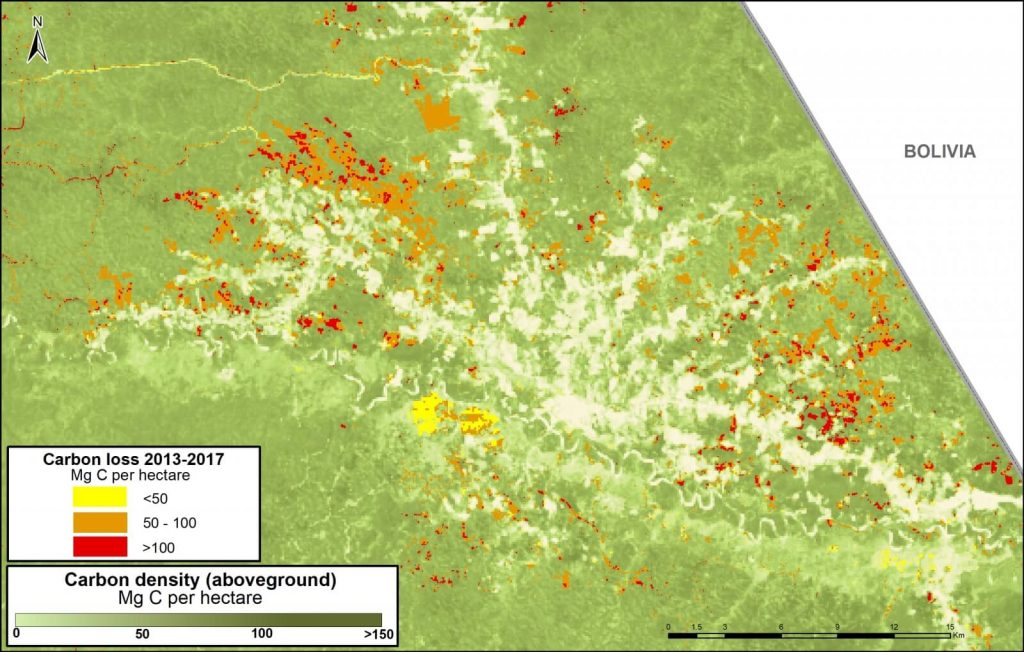 Image C. Iberia. Data: Asner et al 2014, MINAM/PNCB