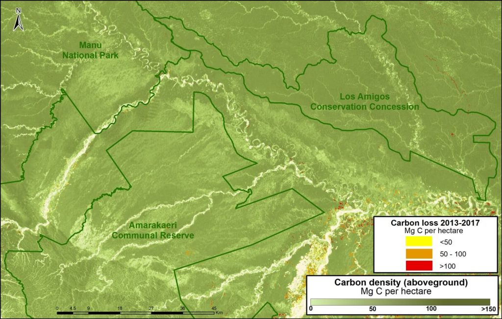 Image F. Los Amigos. Data: Asner et al 2014, MINAM/PNCB