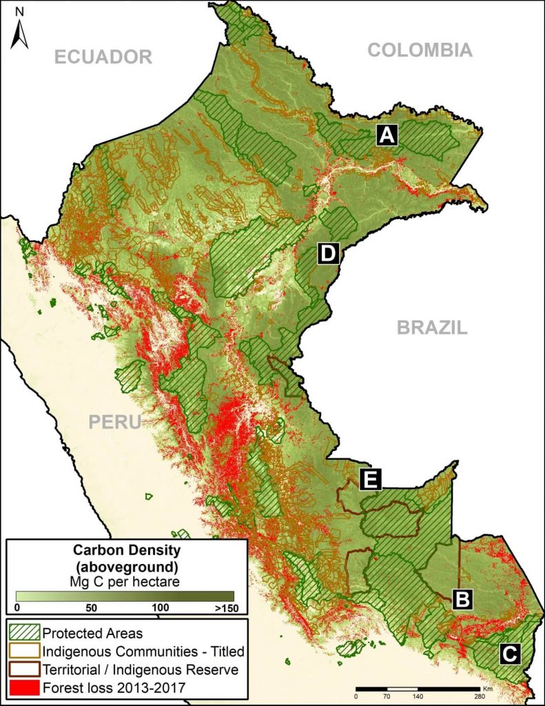 Base Map. Data: Asner et al 2014, MINAM/PNCB, SERNANP, IBC