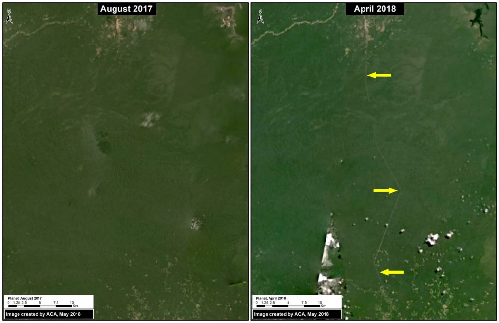 Image C. Road construction. Data: Planet.