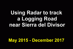 Image A1. Construction of logging road near Sierra del Divisor. Data: ESA