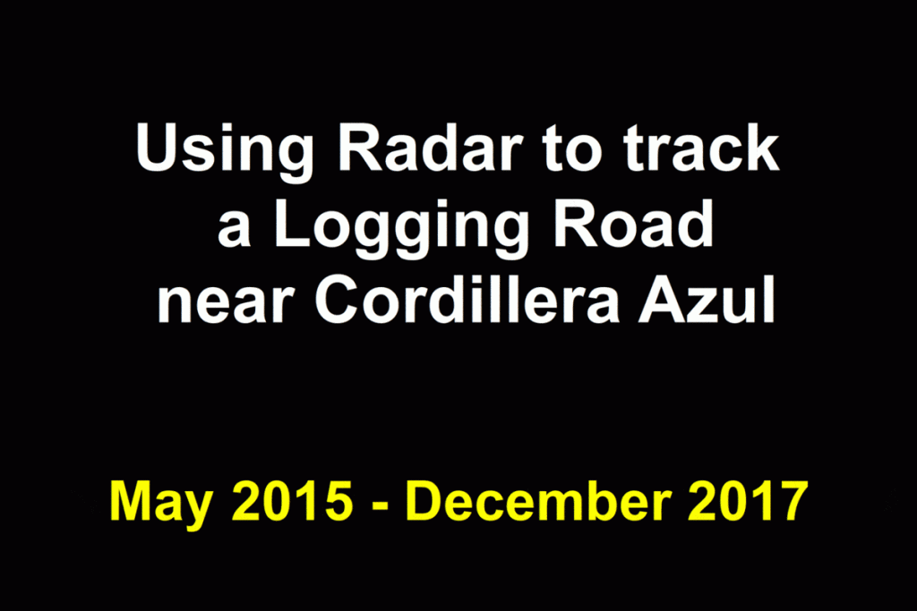 Image B1. Construction of logging road near Cordillera Azul. Data: ESA