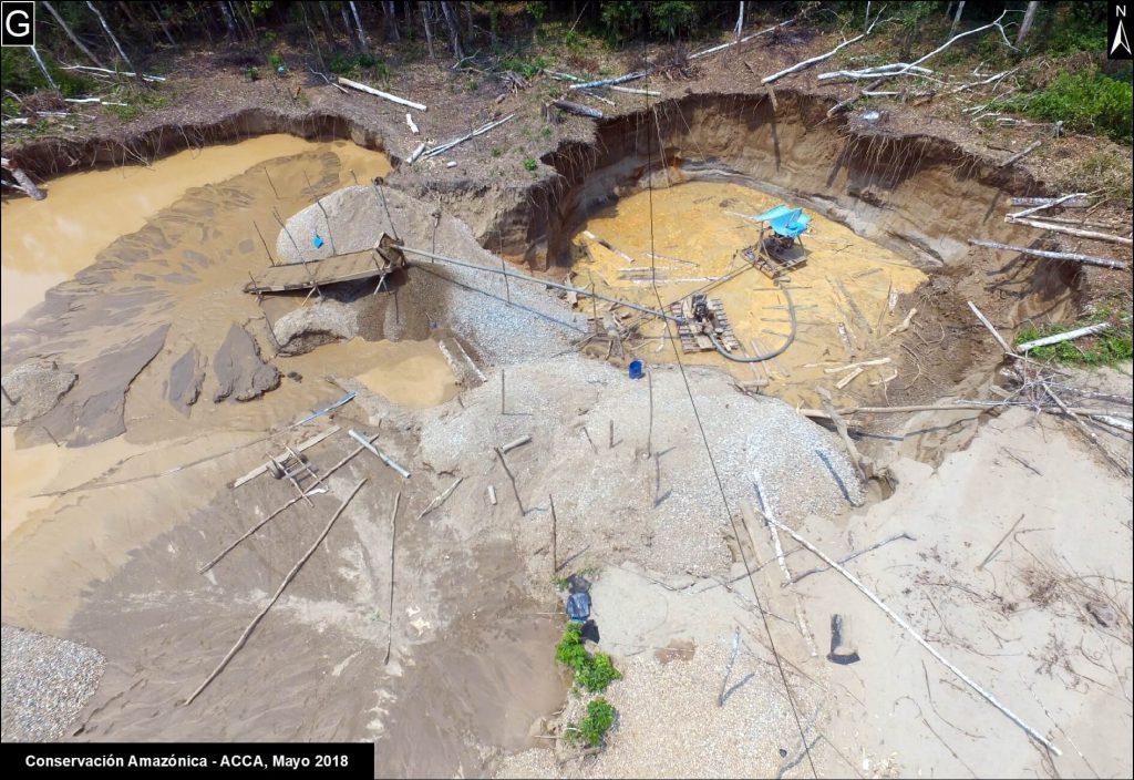 G. Drone image- gold mining.