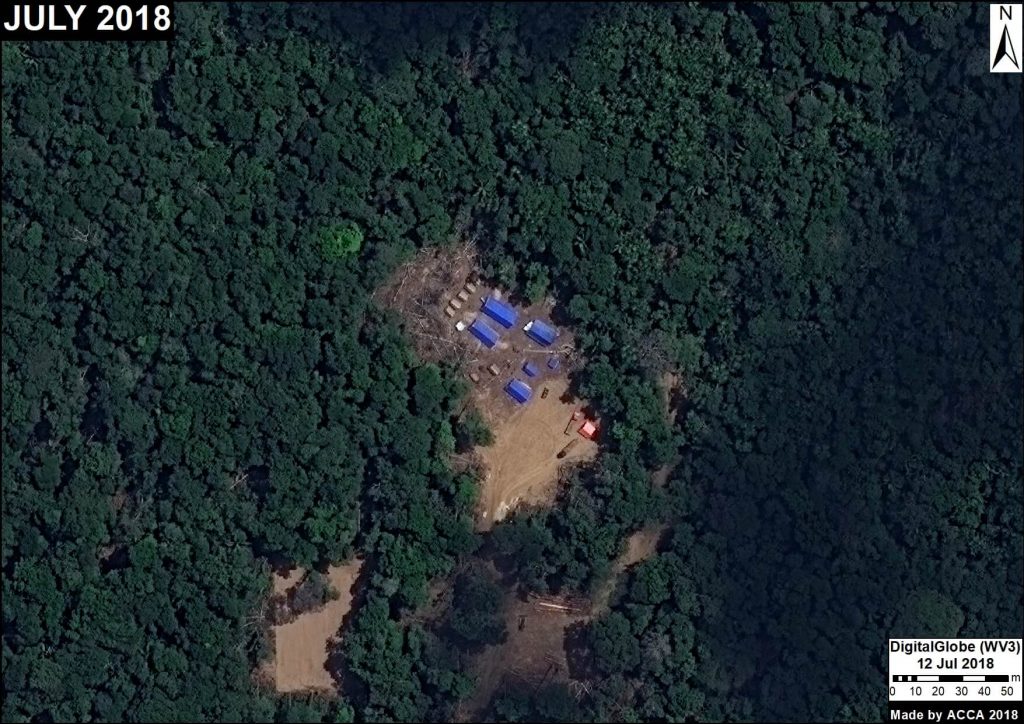 Image 10. Logging camp in forestry area (Ucayali). Data: DigitalGlobe.