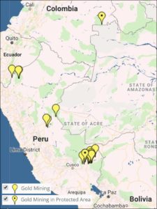 Image 6: Interactive Map, gold mining. Data: MAAP.