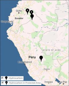 Image 10: Interactive map, hidrocarbon. Data: MAAP.