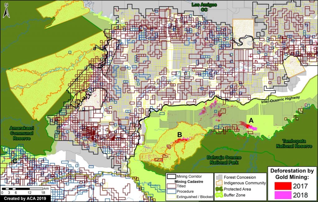 Land use Map. Data- INGEMMET, IBC, MINAGRI, SERNANP, Planet, UMD:GLAD, MINAM:PNCB