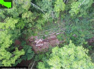 Case A. Illegal logging in the Conservation Concession “Los Amigos”, identified with a drone flying over. Source- ACCA