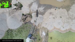 Case C. Illegal mining in the Forest Concession “AGROFOCMA,” identified with drone images. Source- ACCA