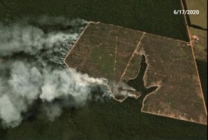 fires on deforested lands, June 17