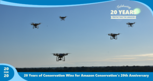 Southwest Amazon Drone Center as a part of the sustainable forest products program by Amazon Conservation,part of 20 for 20 Years of Conservation Wins by Amazon Conservation