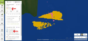 Image 2. Forest loss alerts in Chiribiquete National Park