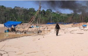 Operativo en Pariamanu, septiembre del 2020. Foto: FEMA Madre de Dios.