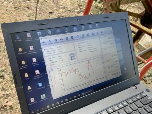 Photo of computer at Amazon Conservation's Los Amigos Biological Station