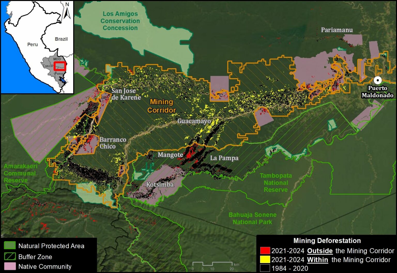 New MAAP Report: Gold Mining in the Southern Peruvian Amazon - Amazon ...